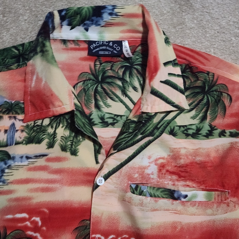 Pacific & Co Island Vibes Men's Casual Shirt Size L